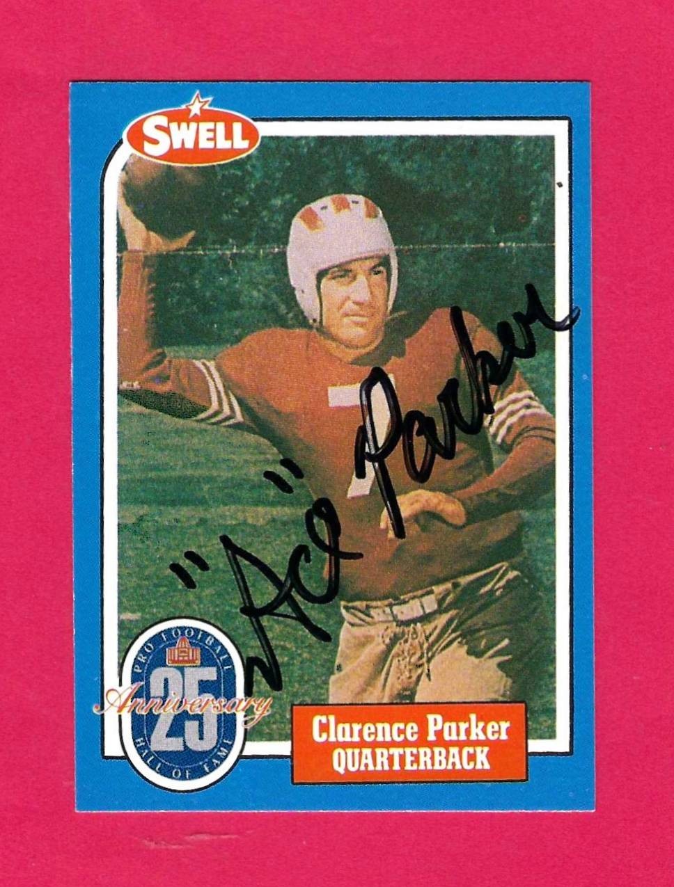 1988 Swell Clarence “Ace” Parker Signed Auto HOF