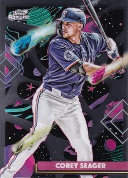 Corey Seager 2025 Topps Chrome Cosmic #11 Texas Rangers