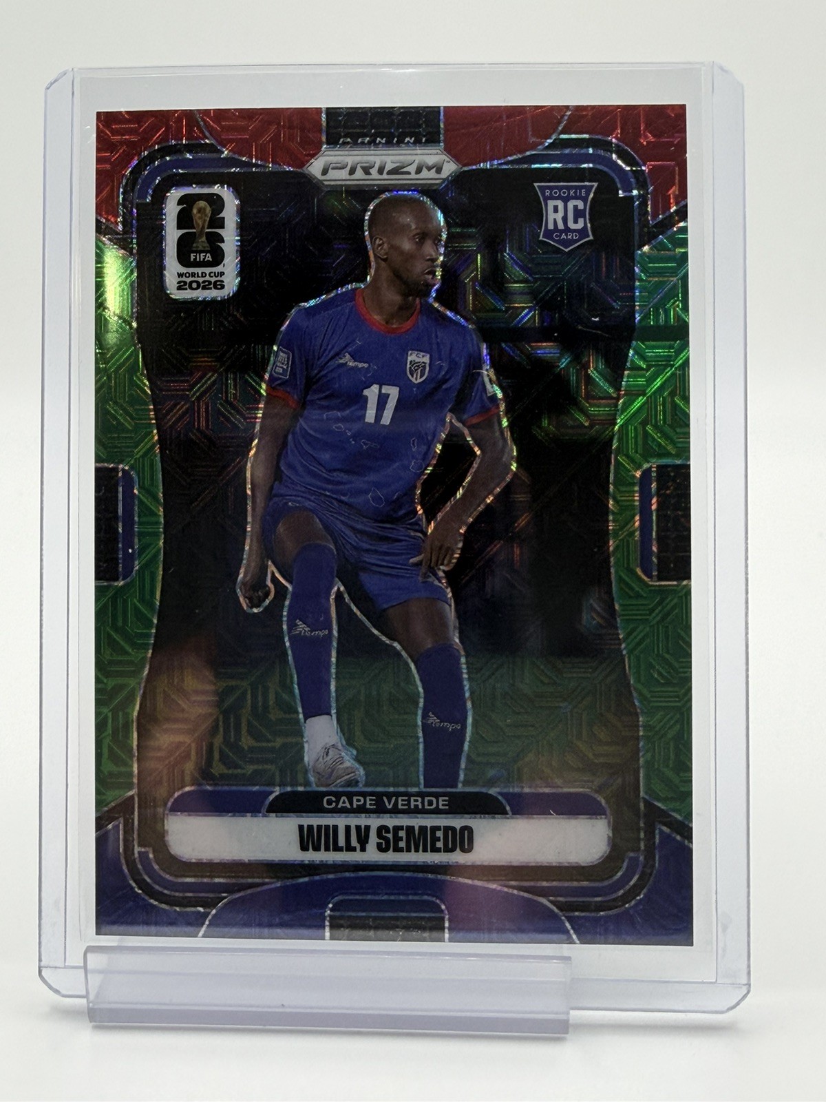 2026 Prizm FIFA World Cup Steven Moreira #175 RC CAPE VERDE Red Green Blue SP