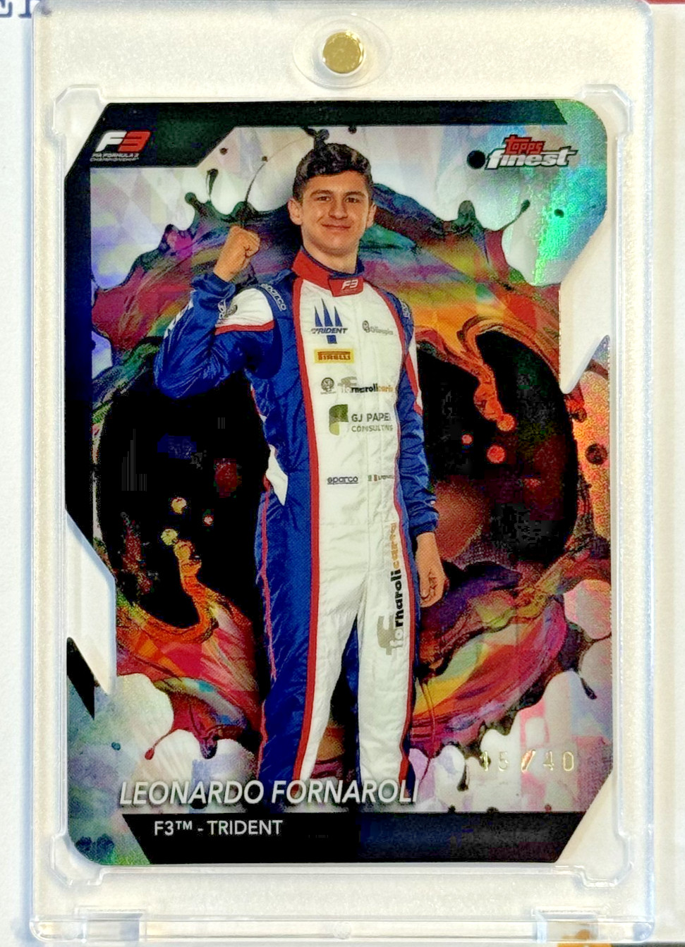 2024 Topps Finest F1 #246 LEONARDO FORNAROLI Rare Die-Cut Refractor /40 F3 rc