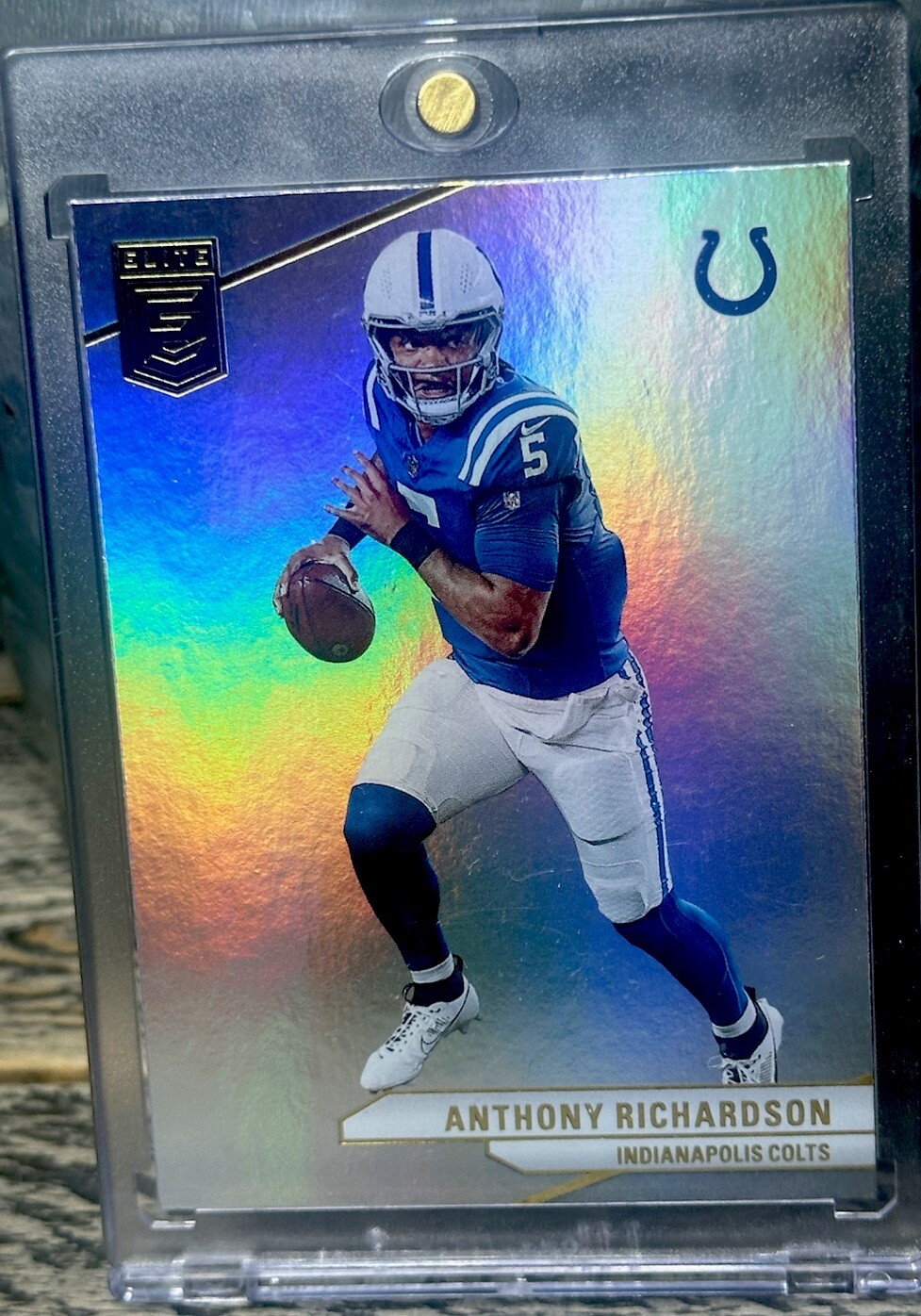 Anthony Richardson RAINBOW HOLO SP RARE PANINI SILVER INVESTMENT CARD ROY