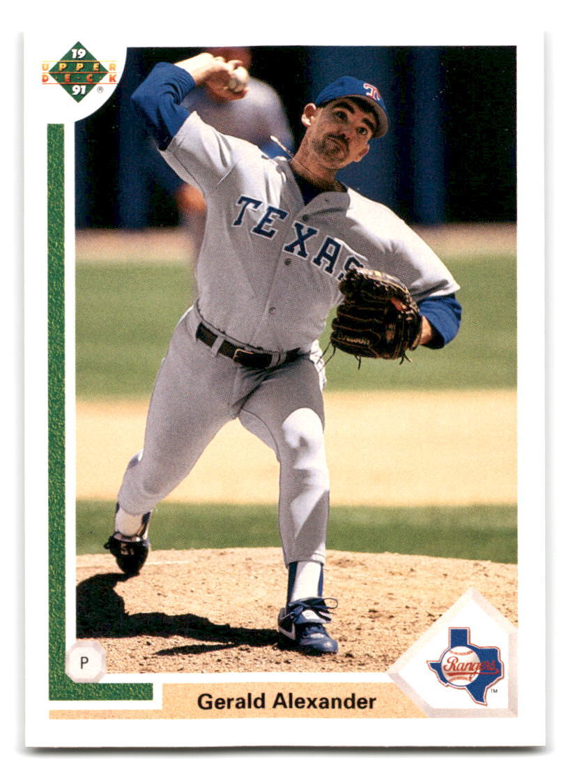 Gerald Alexander 1991 Upper Deck Final Edition #72F Texas Rangers Rookie RC
