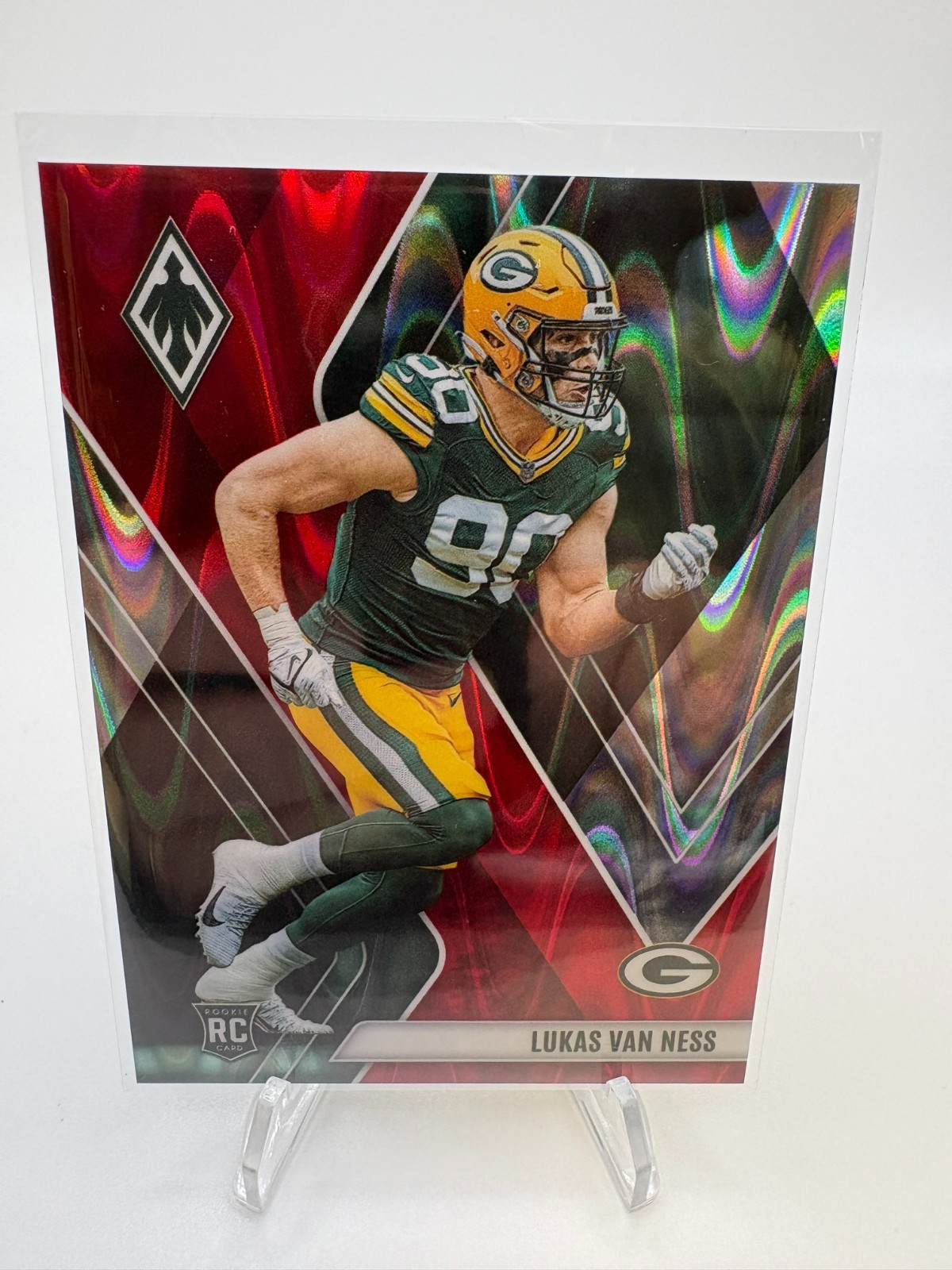 Lukas Van Ness /199 ROOKIE RED SEISMIC #146 RC 2023 PANINI PHOENIX