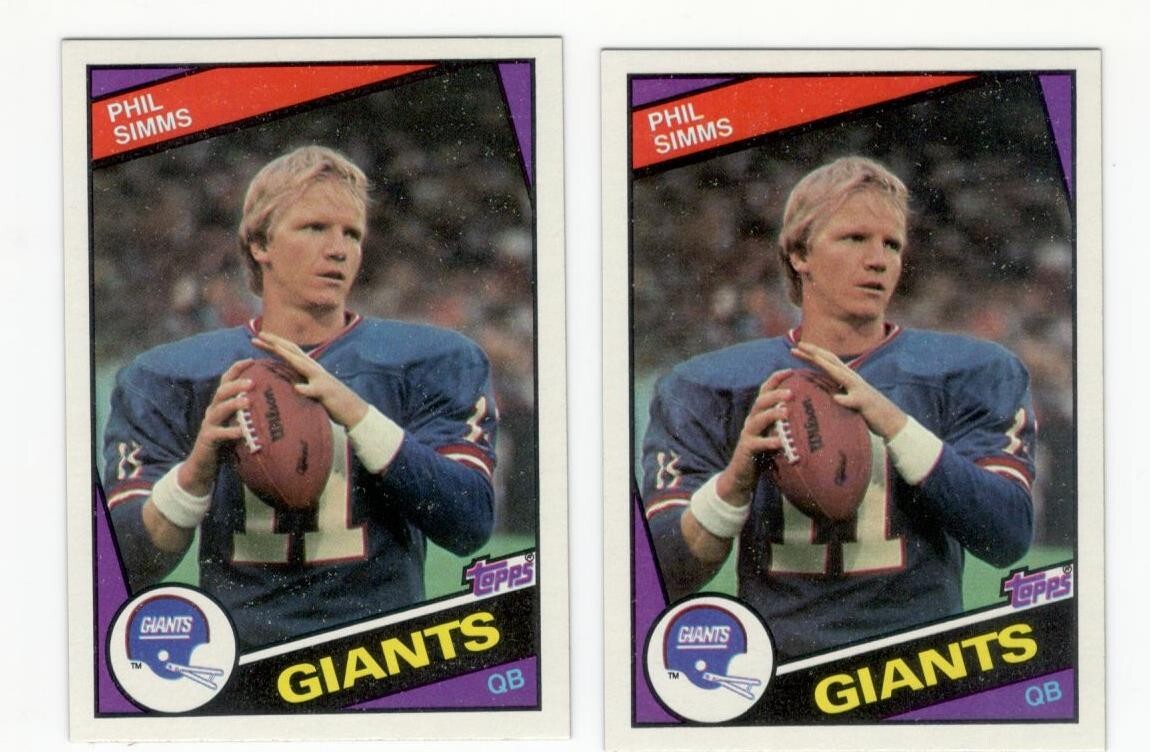 1984 Topps Football NFL #320 PHIL SIMMS New York Giants Mint