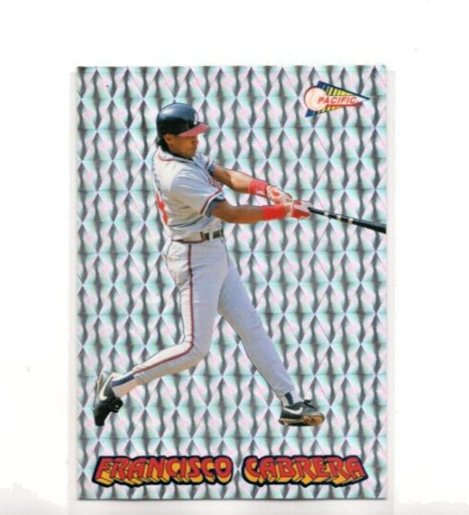 1993 Pacific Spanish – Prism Inserts #1 Francisco Cabrera PR10000 Atlanta Braves