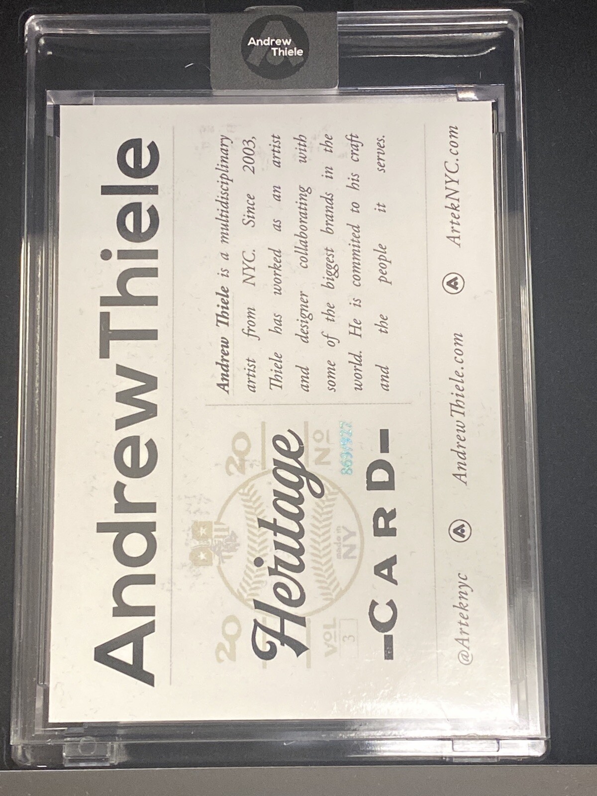 Andrew Thiele-California Dreaming Heritage Card #3 Topps Project 2020 ⚾️ /927 🔥