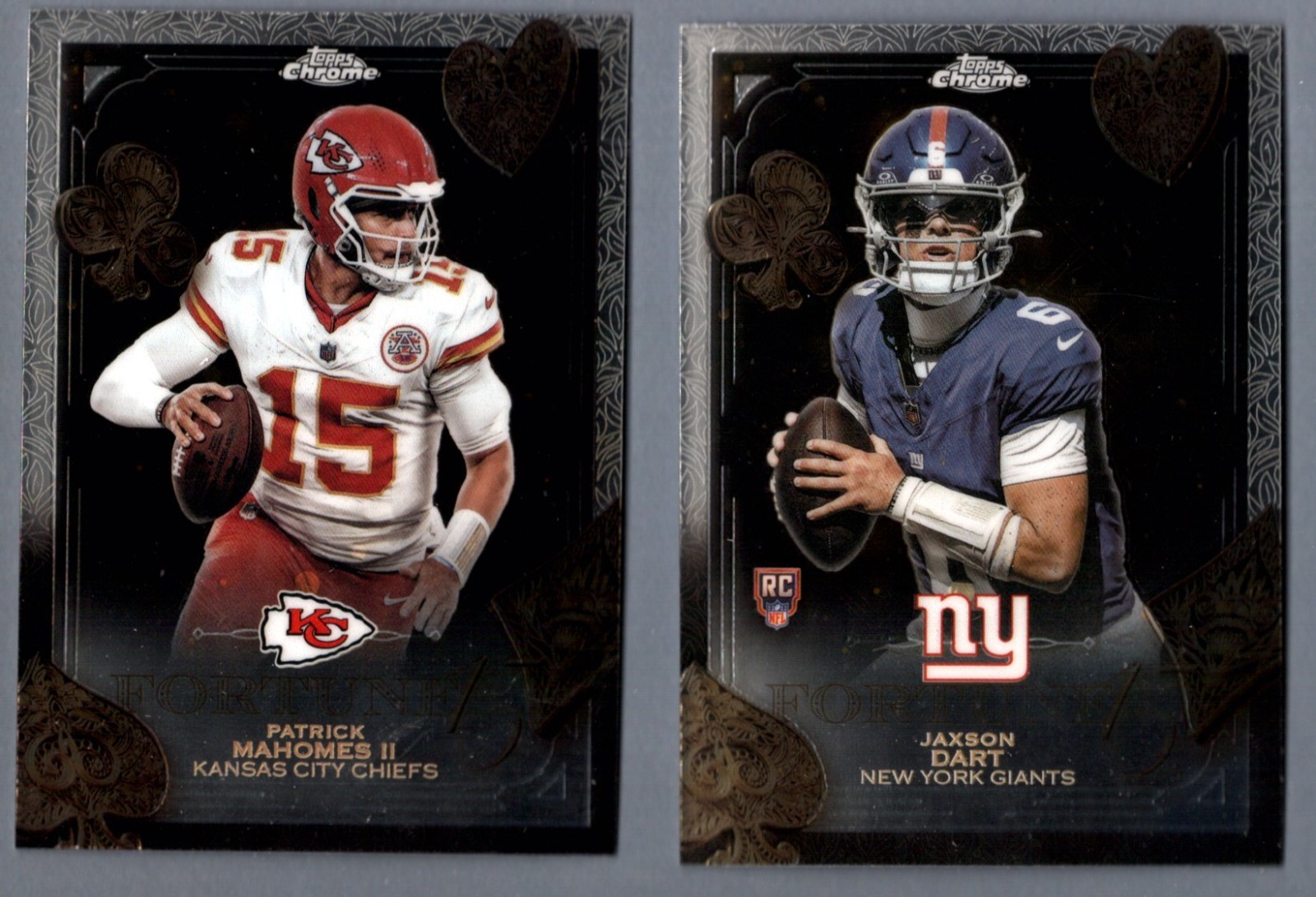 2025 Topps Chrome Football Fortune 15 Insert Singles w/ Rookie RC – You Pick