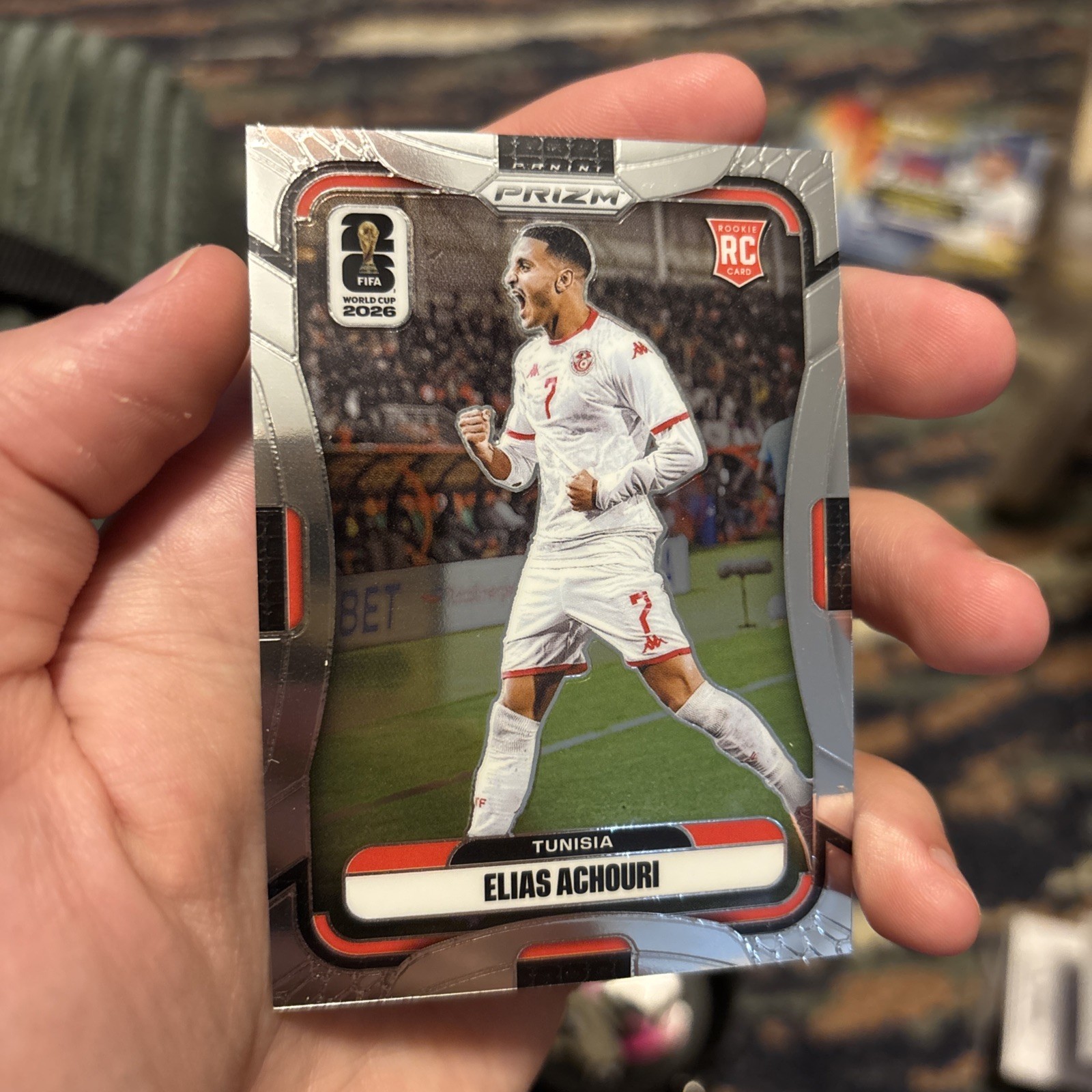 2026 Panini Prizm FIFA – Elias Achouri Rookie (RC) Tunisia #431