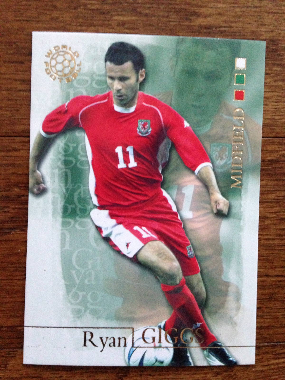 2004 Futera World Football Soccer Card- Wales RYAN GIGGS Mint
