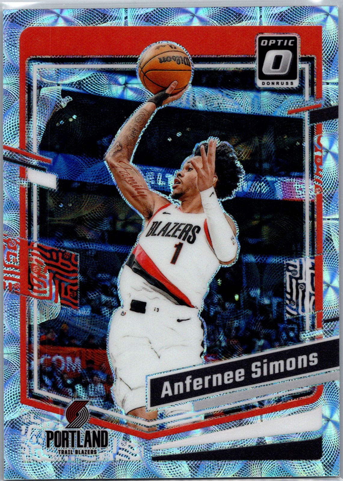2023-24 Panini Donruss Optic Anfernee Simons #153 Premium Box Set Prizm /249