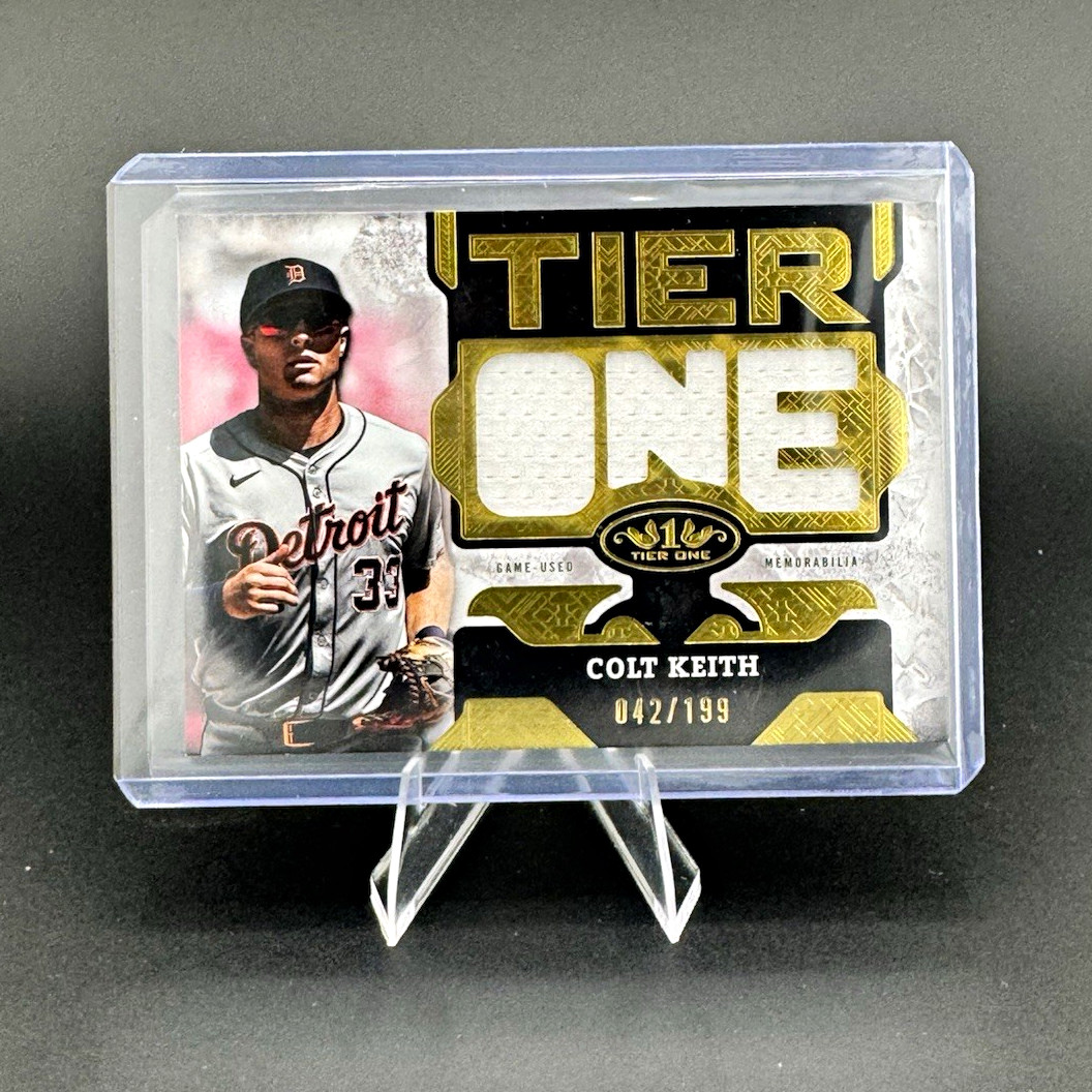 Topps 2025 Tier One Colt Keith Tigers Tier One Relics Die-Cut Relic /199