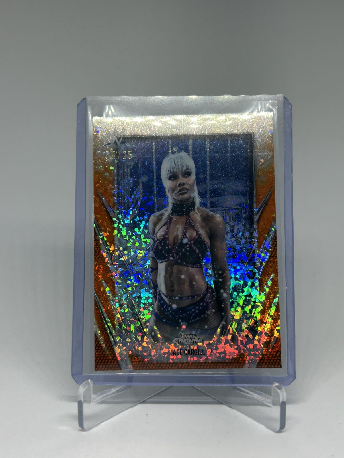 2026 Topps Chrome WWE – Jade Cargill Orange Mini Diamond Refractor /25