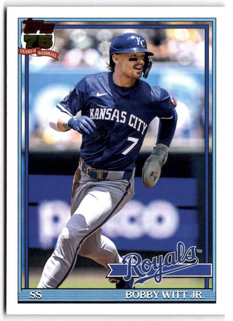 2026 Topps Series 1 – Royals Bobby Witt Jr. #T91-3 Topps 91.