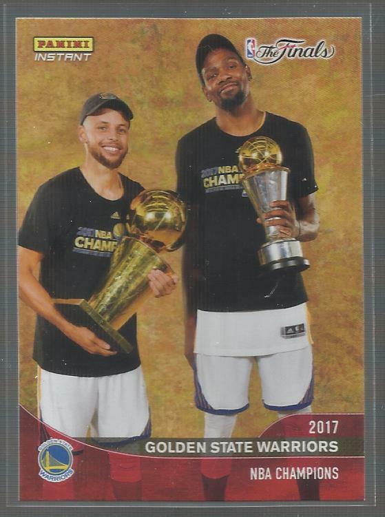 2016-17 PANINI INSTANT FINALS KEVIN DURANT / STEPH CURRY NBA CHAMPIONS 1/3300