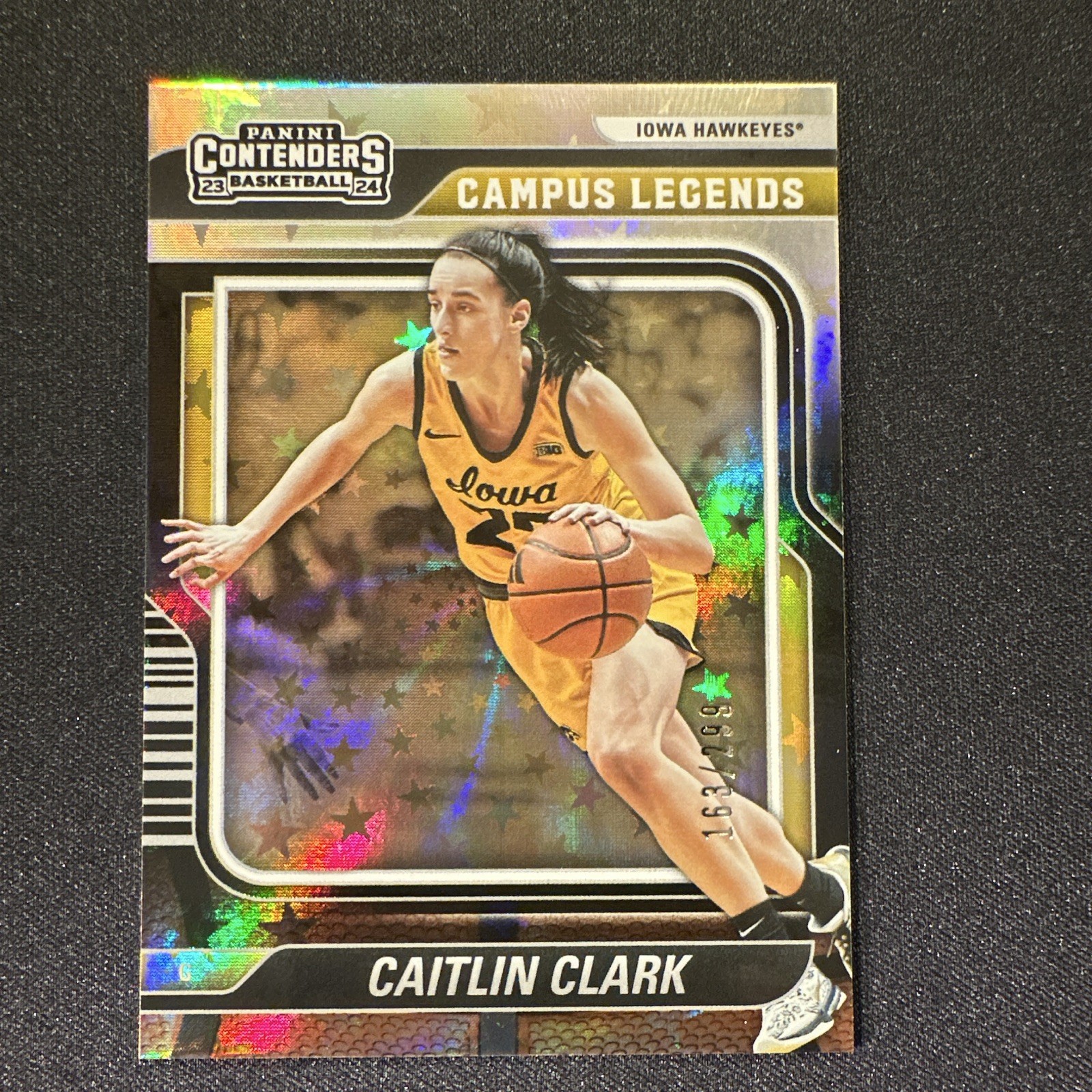 2024 Panini Caitlin Clark-Campus Legends Caitlin Clark Pointed Stars /299 (RC)