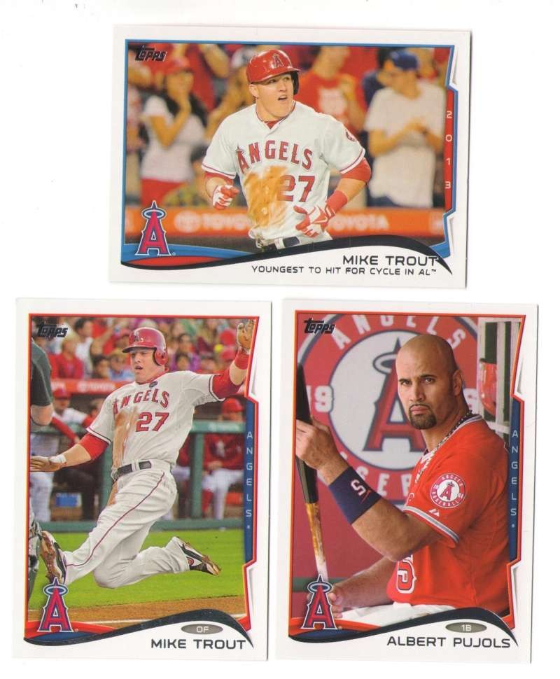 2014 Topps Mini – LOS ANGELES ANGELS of ANAHEIM Team Set w/ Mike Trout
