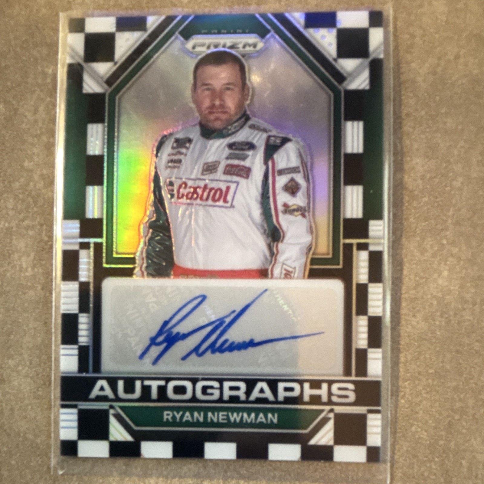 2023 Panini Prizm Autographs Ryan Newman Auto #A-36 Checkered Flag /50