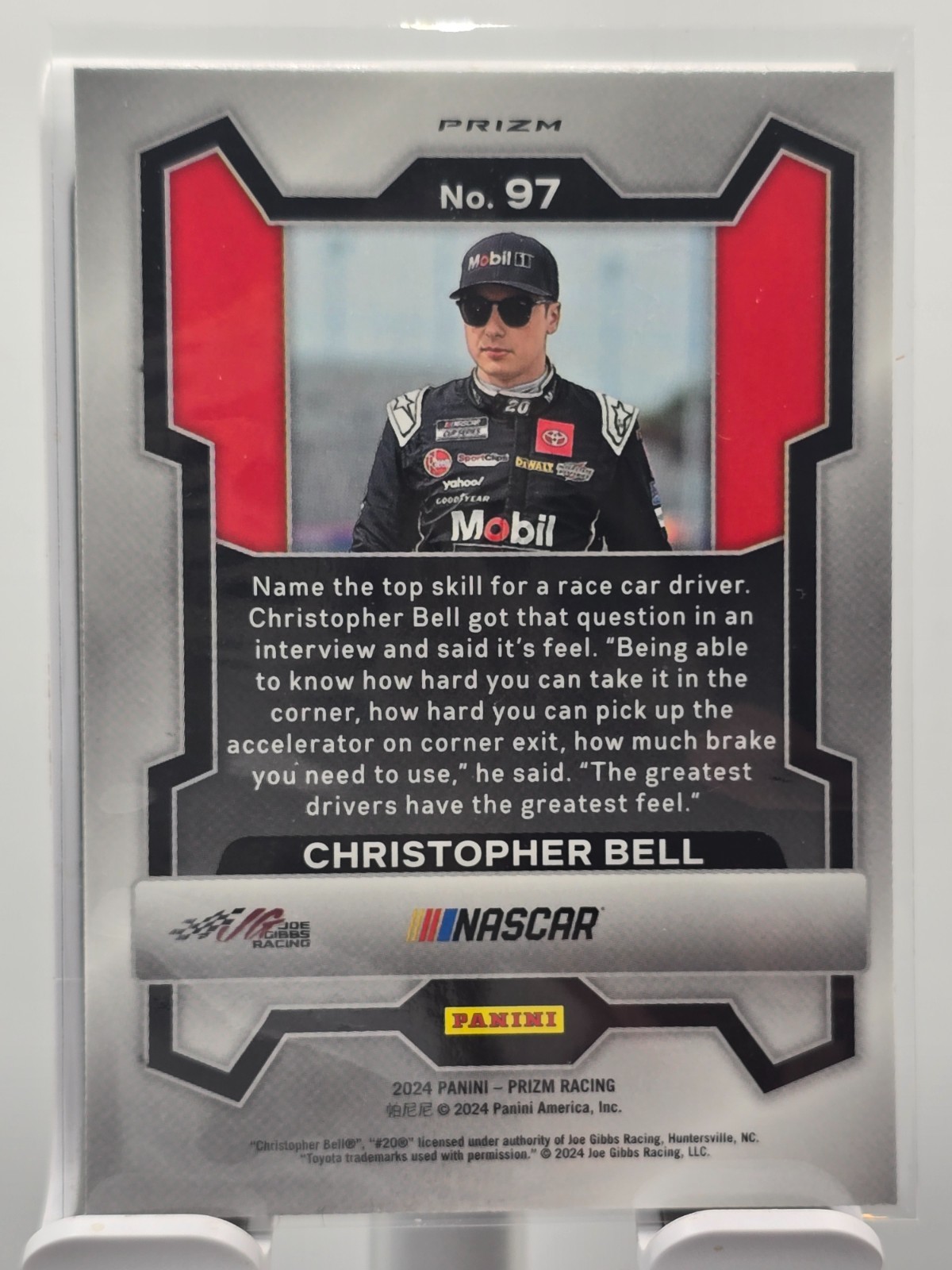 2024 Panini Prizm – #97 Christopher Bell – Silver Prizm