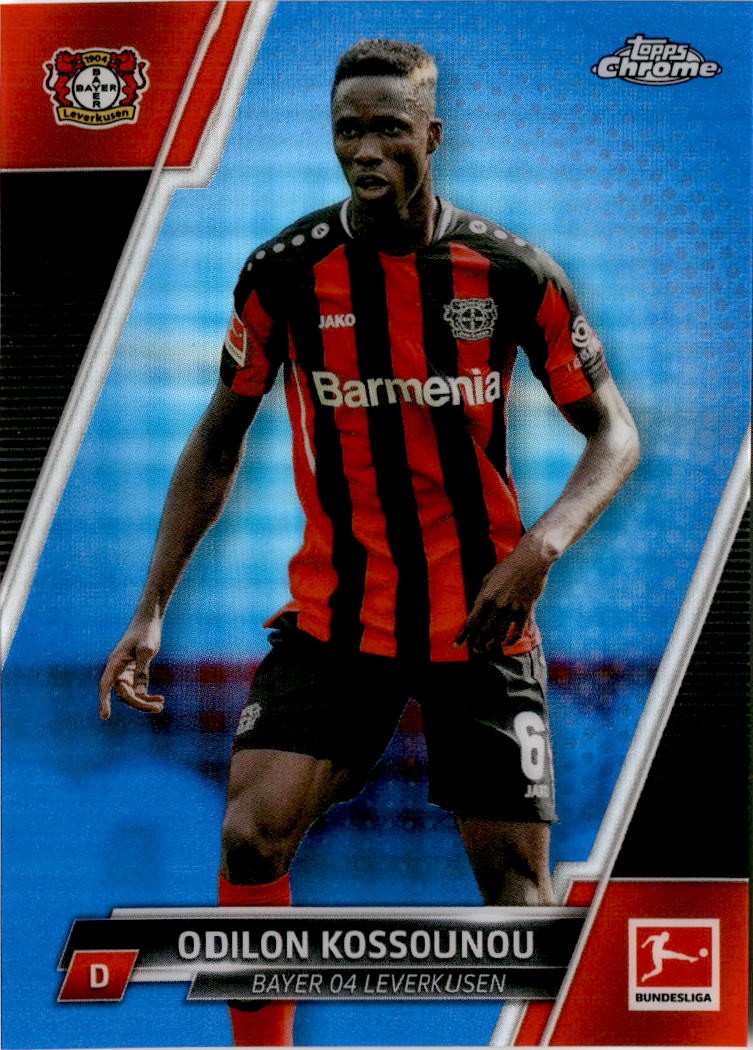2021-22 Topps Chrome Bundesliga #68 Odilon Kossounou Blue /150