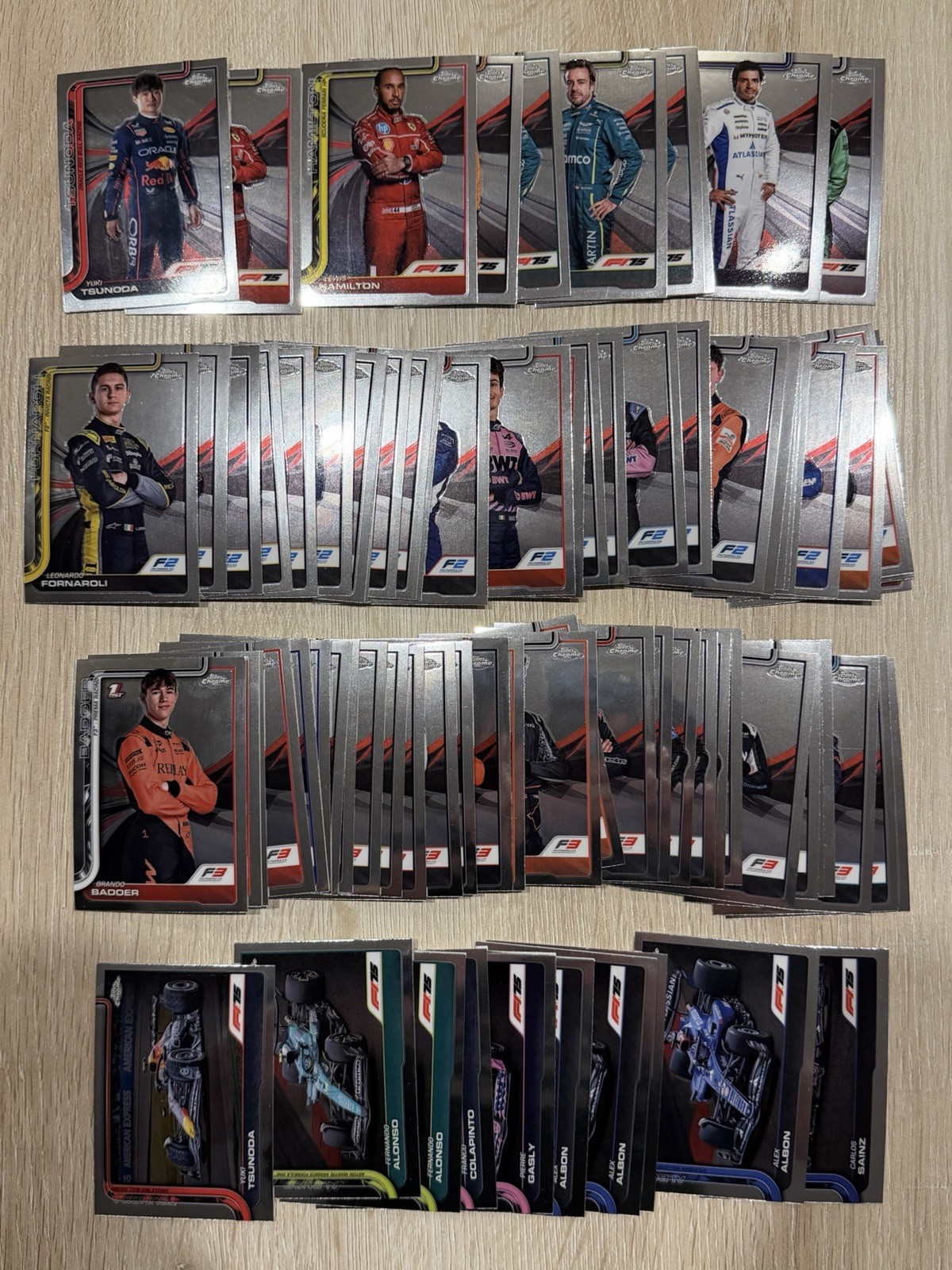 2025 Topps Chrome Formula 1 Cards Base/Insert/Refractors: YOU PICK – DISCOUNTS!