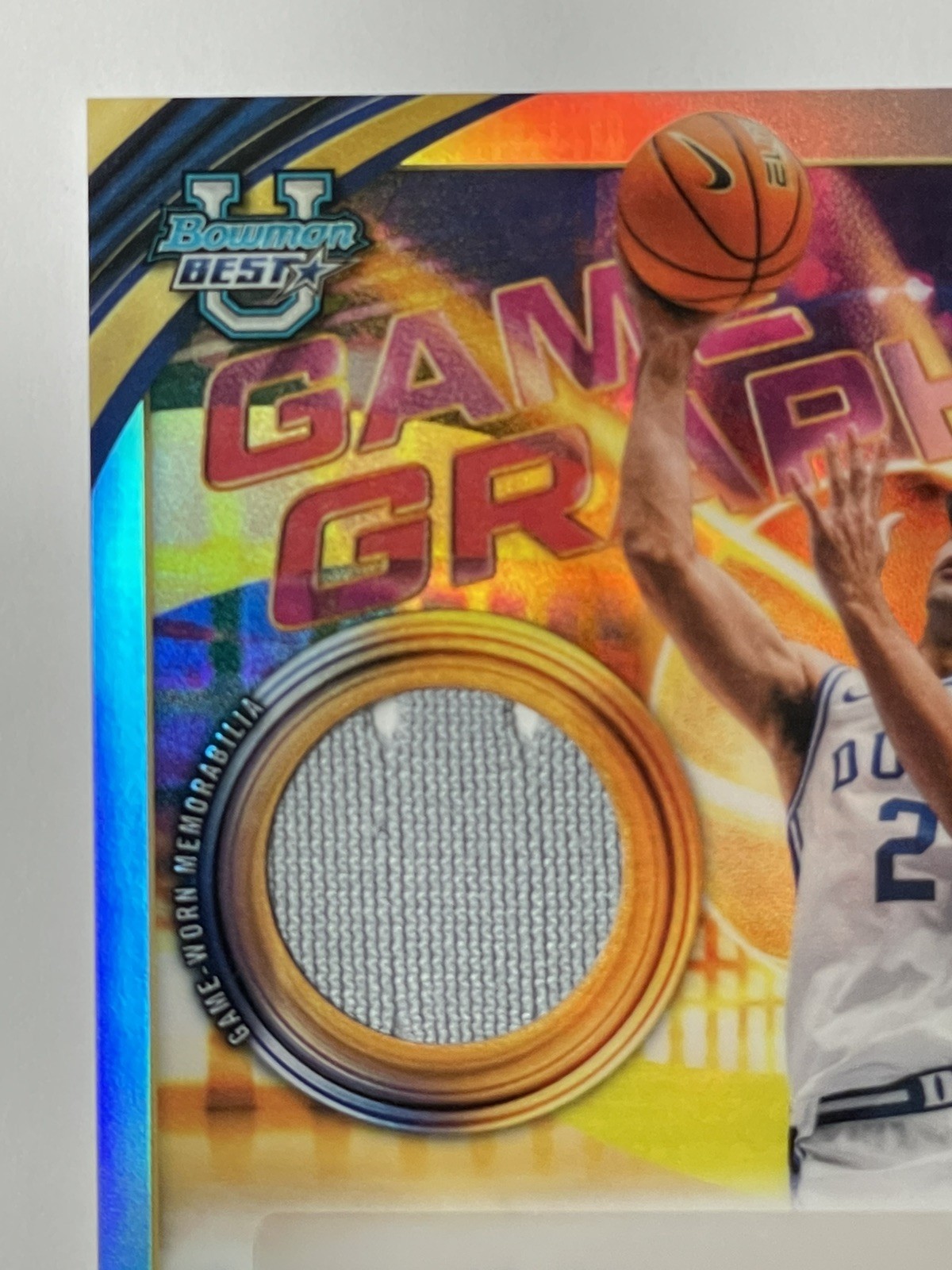 2025-26 Bowman U Best Cayden Boozer Game Graphs Patch Auto Refractor Duke 🔥📈
