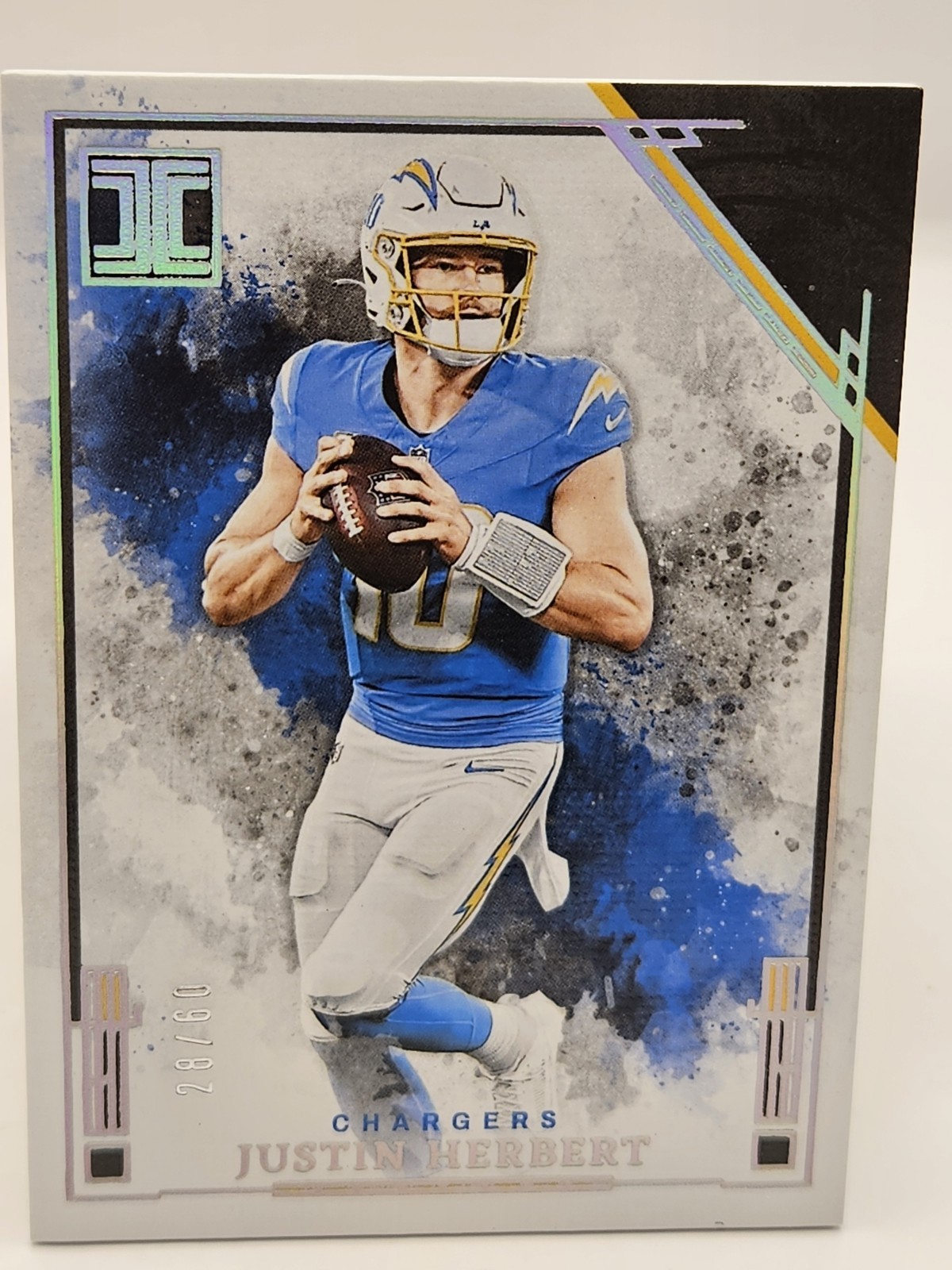 2025 Panini Impeccable – Justin Herbert #38 Silver /60 SP San Diego Chargers