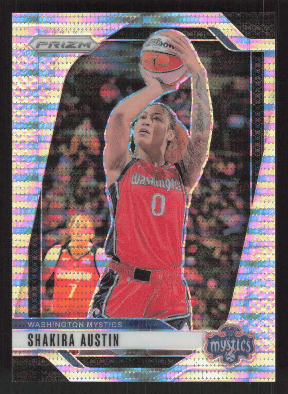 2024 Panini Prizm WNBA #134 Shakira Austin Pulsar Prizms #/499