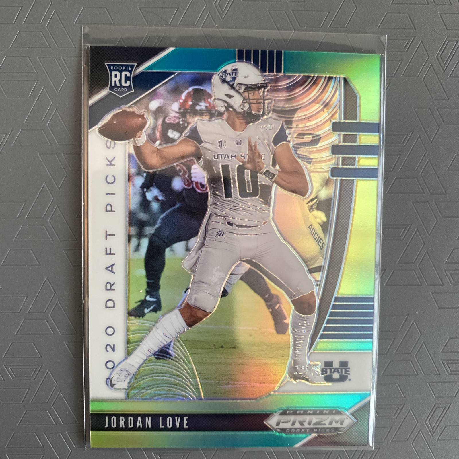 2020 Prizm Draft Picks Rookies Green & Yellow /249 Jordan Love #148 Packers