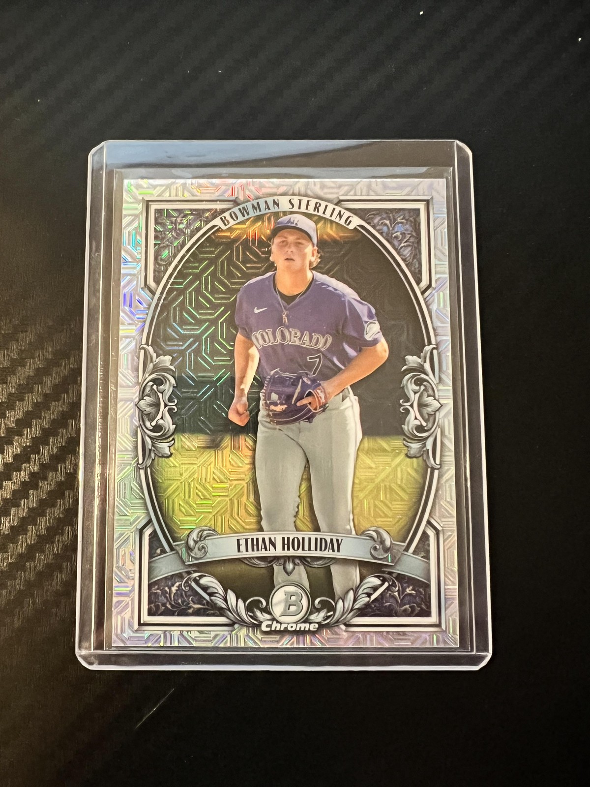 2026 Bowman #BST-11 Ethan Holliday Bowman Sterling Mojo Refractors