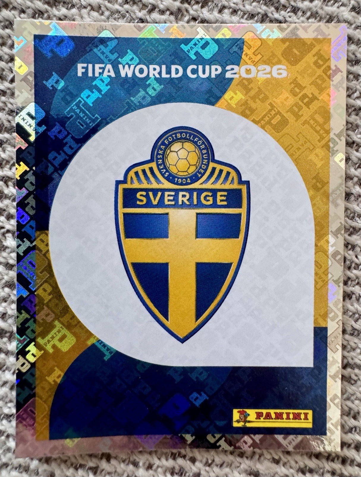 Sweden Emblem 🇸🇪 2026 Panini Fifa World Cup Stickers Foil Swe1