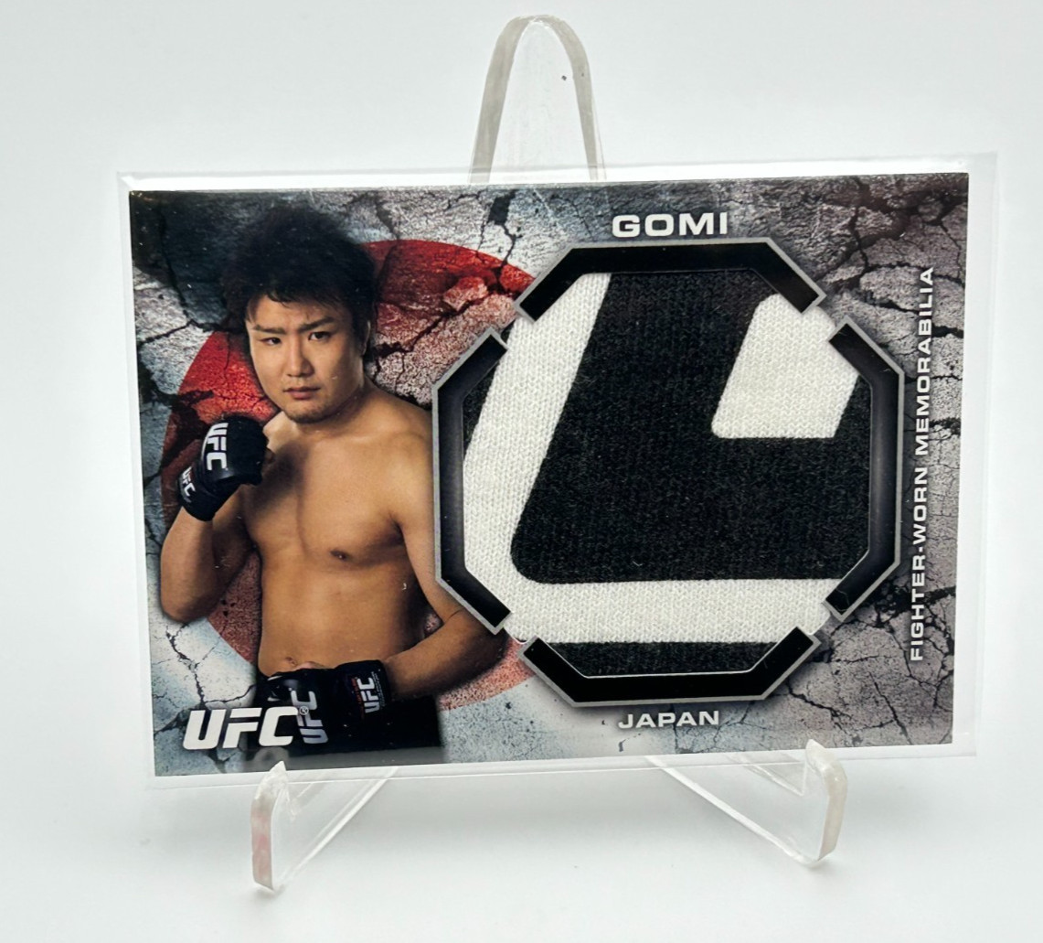 Takanori Gomi 2013 Topps UFC Bloodlines Jumbo worn relic patch card 5/88 Japan