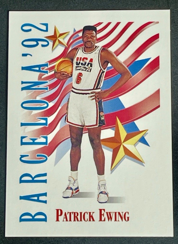 1991-92 Skybox Patrick Ewing USA Barcelona #532 Knicks HOF