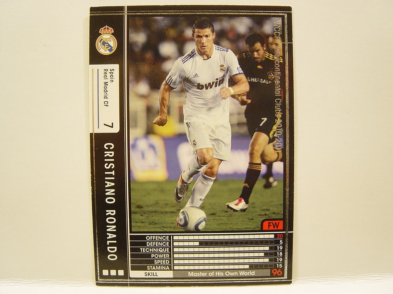 Panini WCCF 2010-11 Cristiano Ronaldo No.7 Real Madrid FW Spain La Liga 303/352