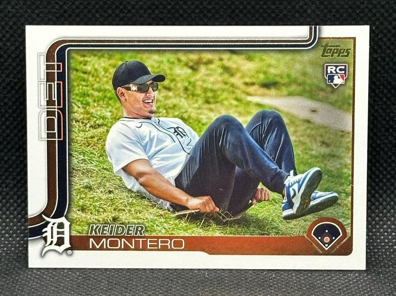 Topps 2025 Kieder Montero #665 Golden Mirror Image Variation Detroit Tigers MLB