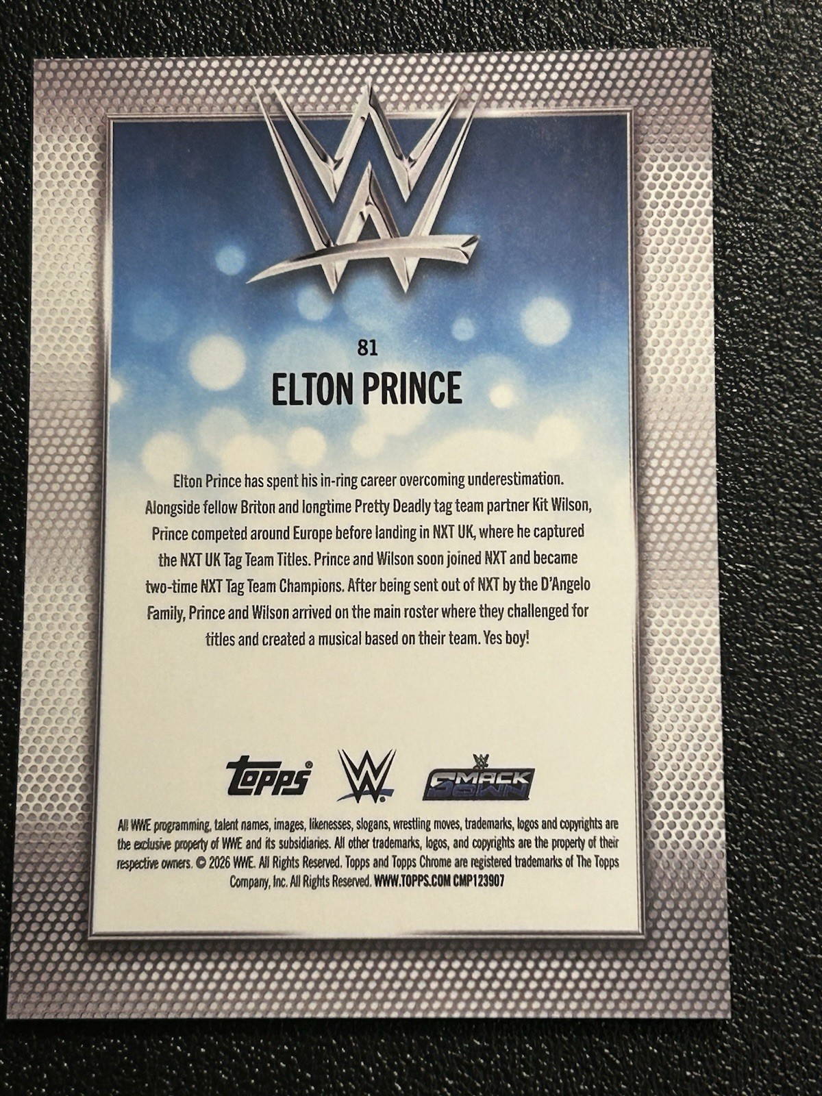2026 Topps Chrome Sapphire Elton Prince 44/50 Gold Parallel Yes Boi