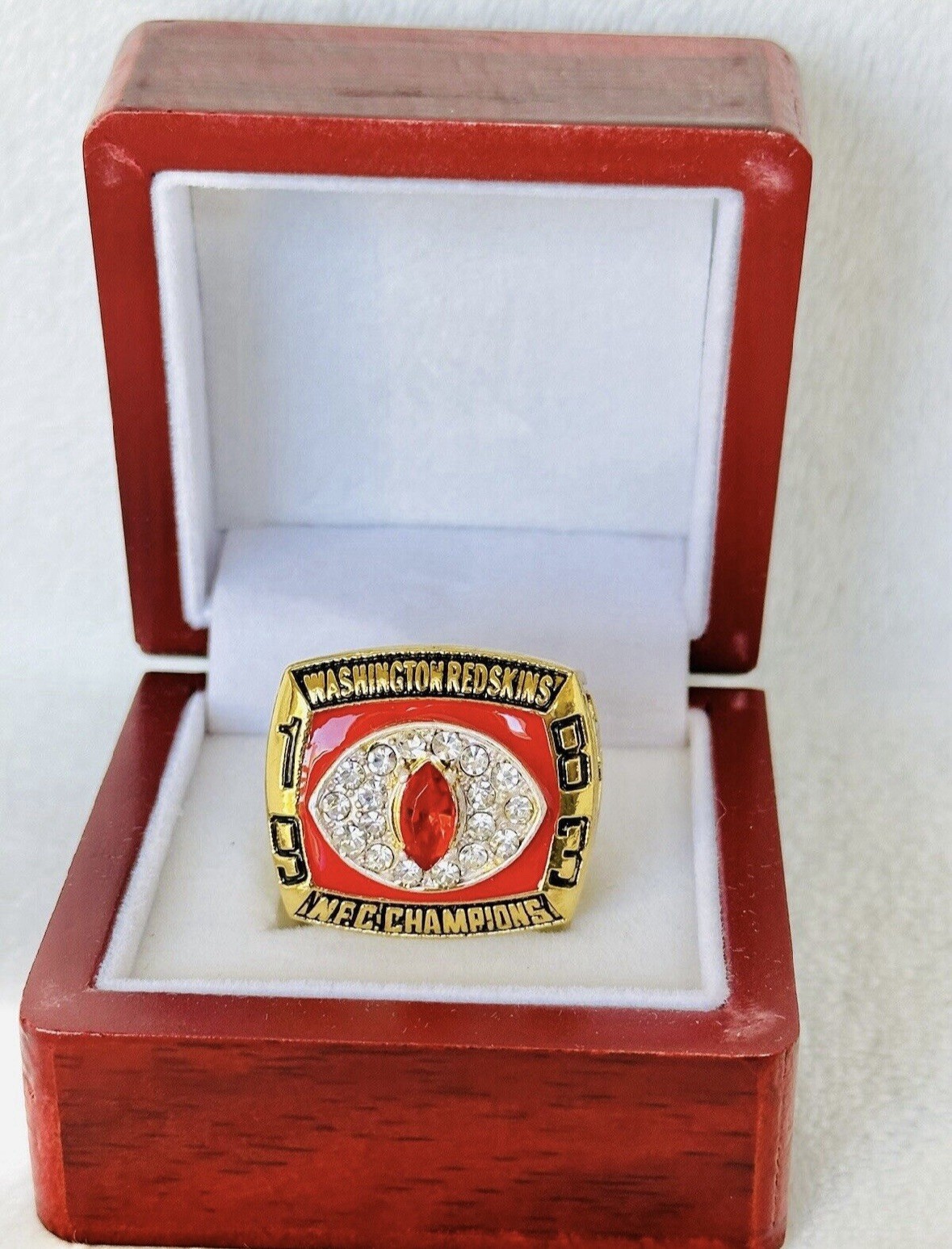 1983 Washington Redskins Commanders RIGGINS NFC Champion Ring W Box, US SHIP