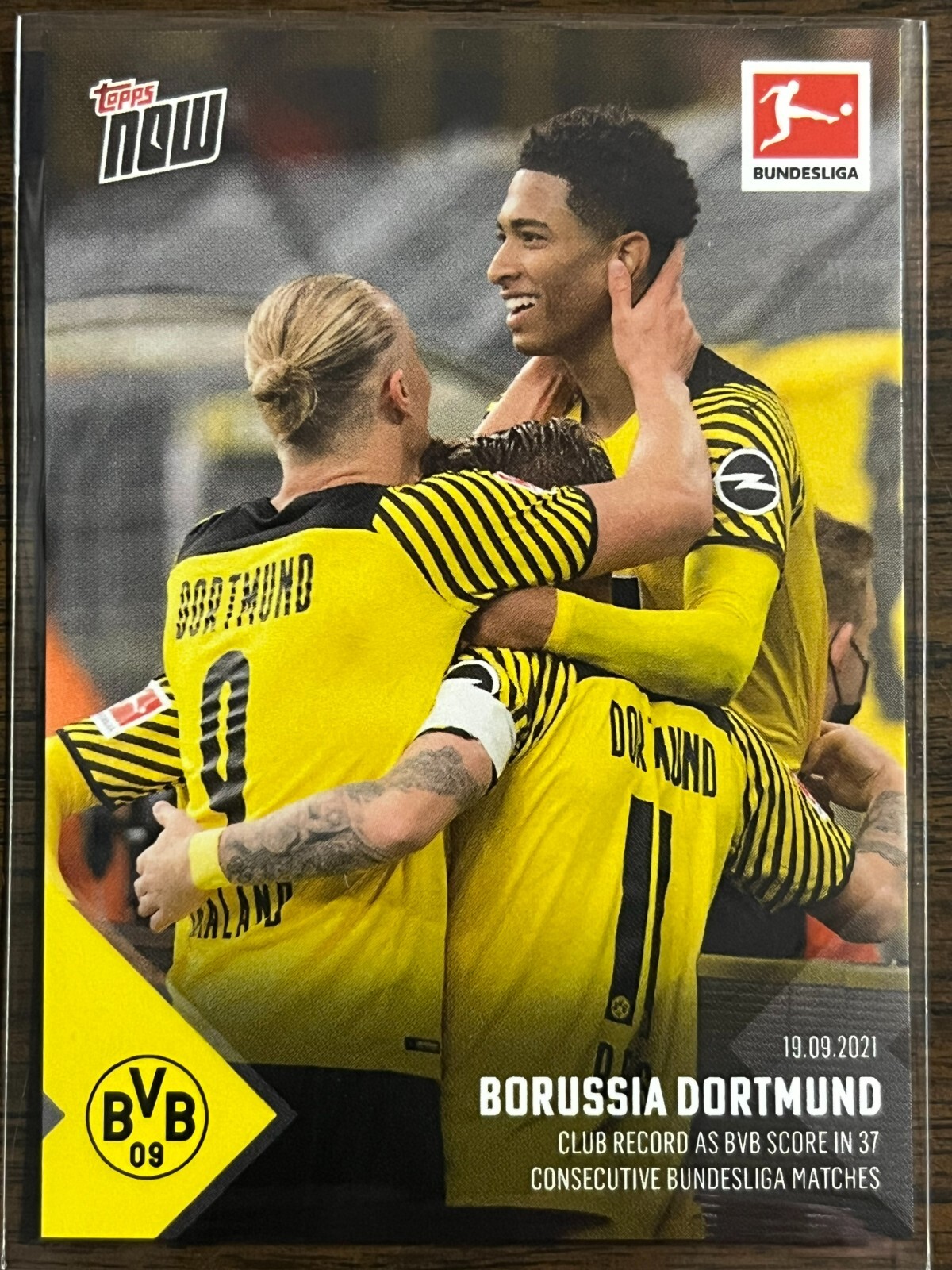 2021-22 Topps Now Bundesliga #32 Erling Haaland Bellingham Borussia Dortmund