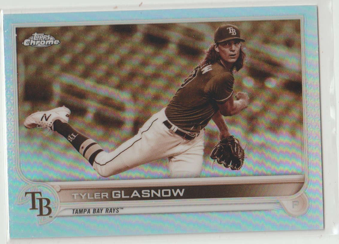 2022 Topps Chrome Tyler Glasnow Sepia Refractor #152 Tampa Bay Rays