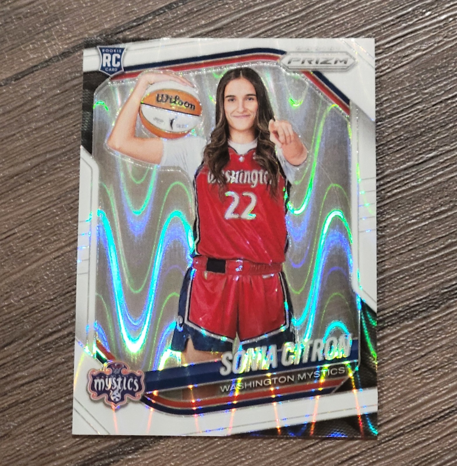 Panini 2025 Prizm WNBA White Seismic Rookie Sonia Citron #148 Variation Mystics