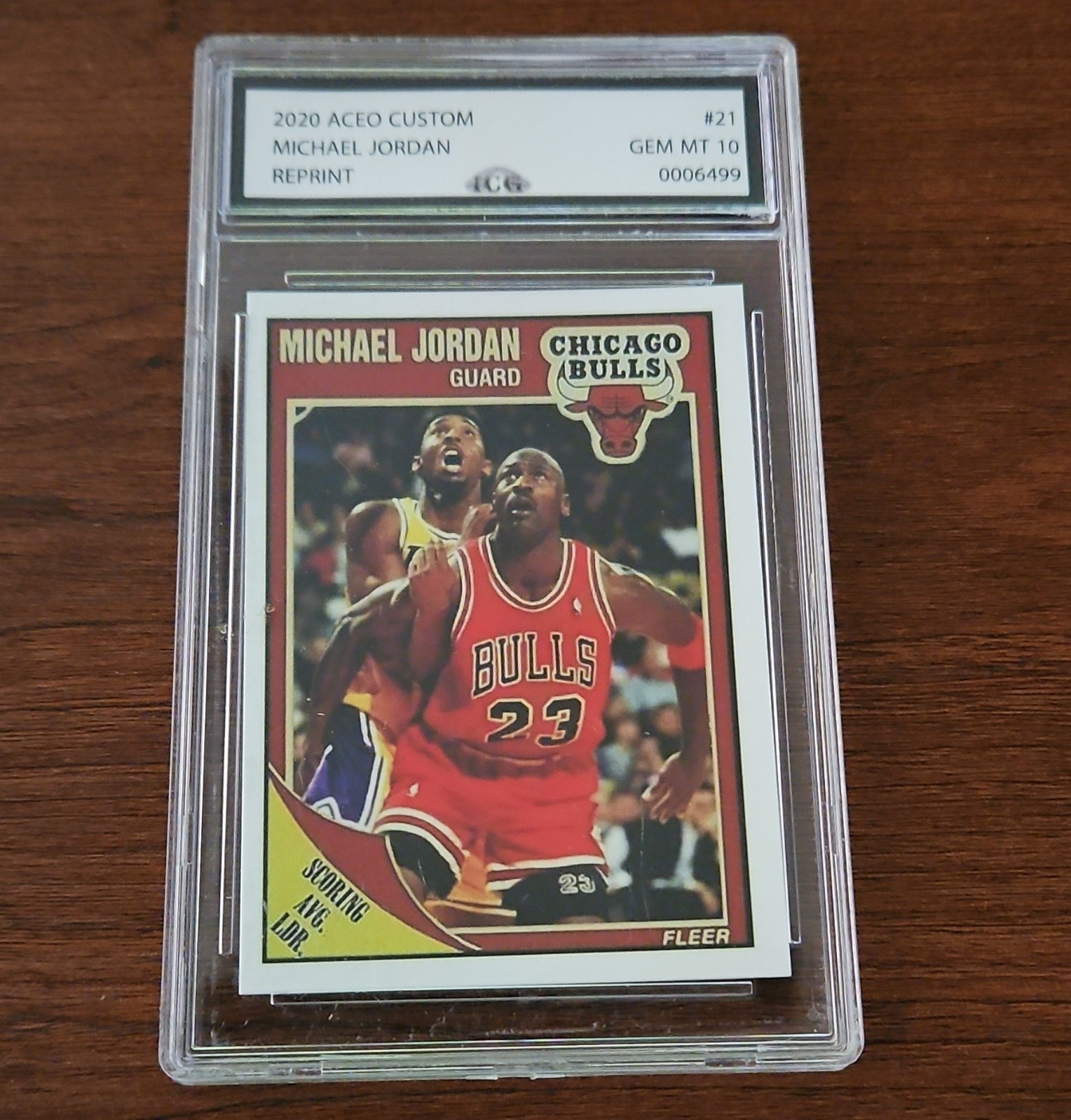 Fleer Michael Jordan #21 2020 ACEO Custom Licensed Reprint CGC Bulls