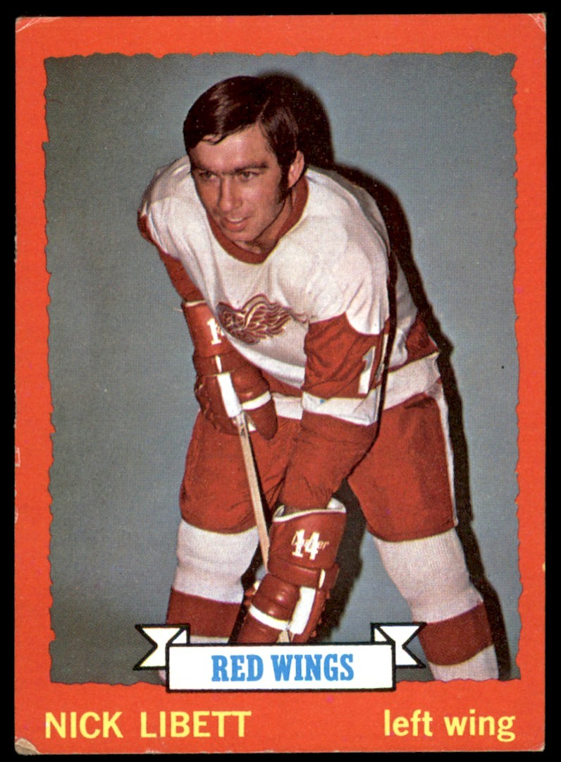 1973-74 TOPPS NICK LIBETT DETROIT RED WINGS #49 VG-VG/EX (PEN ON BACK)
