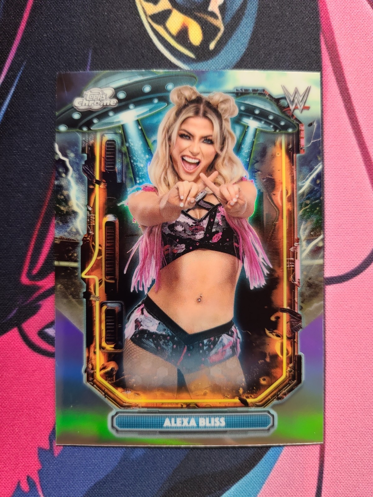 2026 Topps Chrome Cosmic WWE ALEXA BLISS #ET-8 Extraterrestrial Refractor🔥