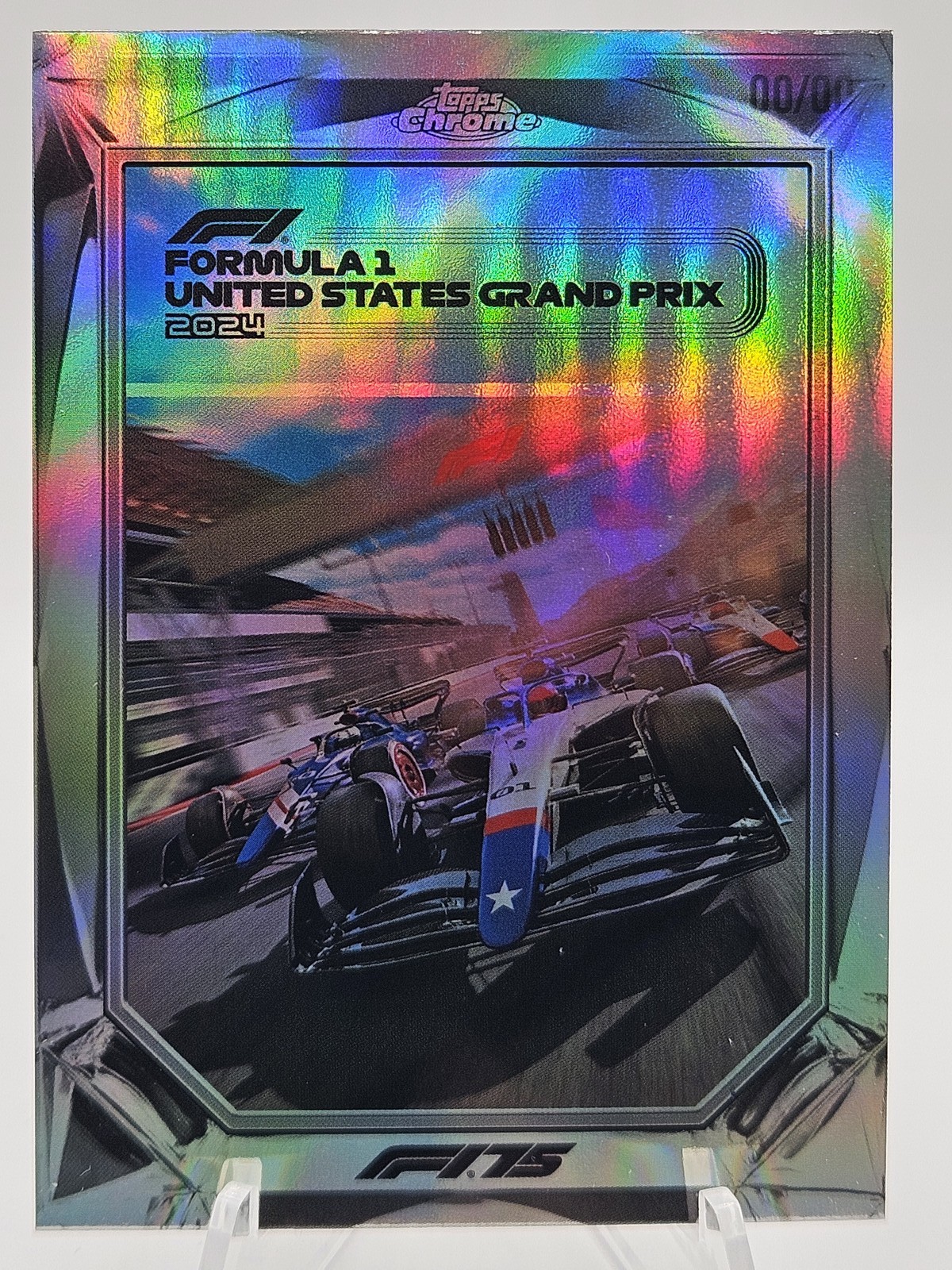 2025 Topps Chrome Formula 1 F1 #F175-8 US Grand Prix 2024 Diamond Drives