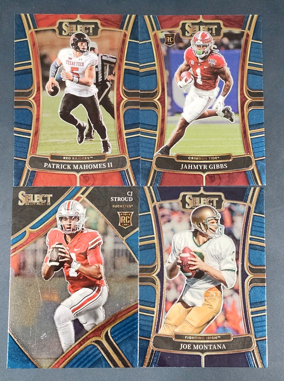 2023 Select Draft Picks Football BLUE RETAIL BASE You Pick – 2 Card Minimum