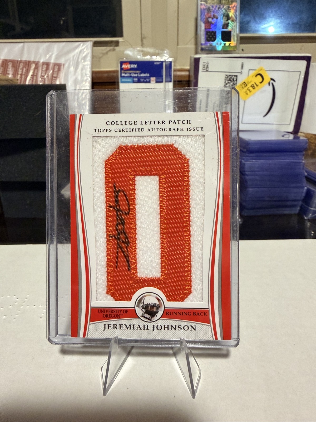 2009 Bowman Draft College Letter Patch Jeremiah Johnson #LAP-JJ /100 (AU, RC)