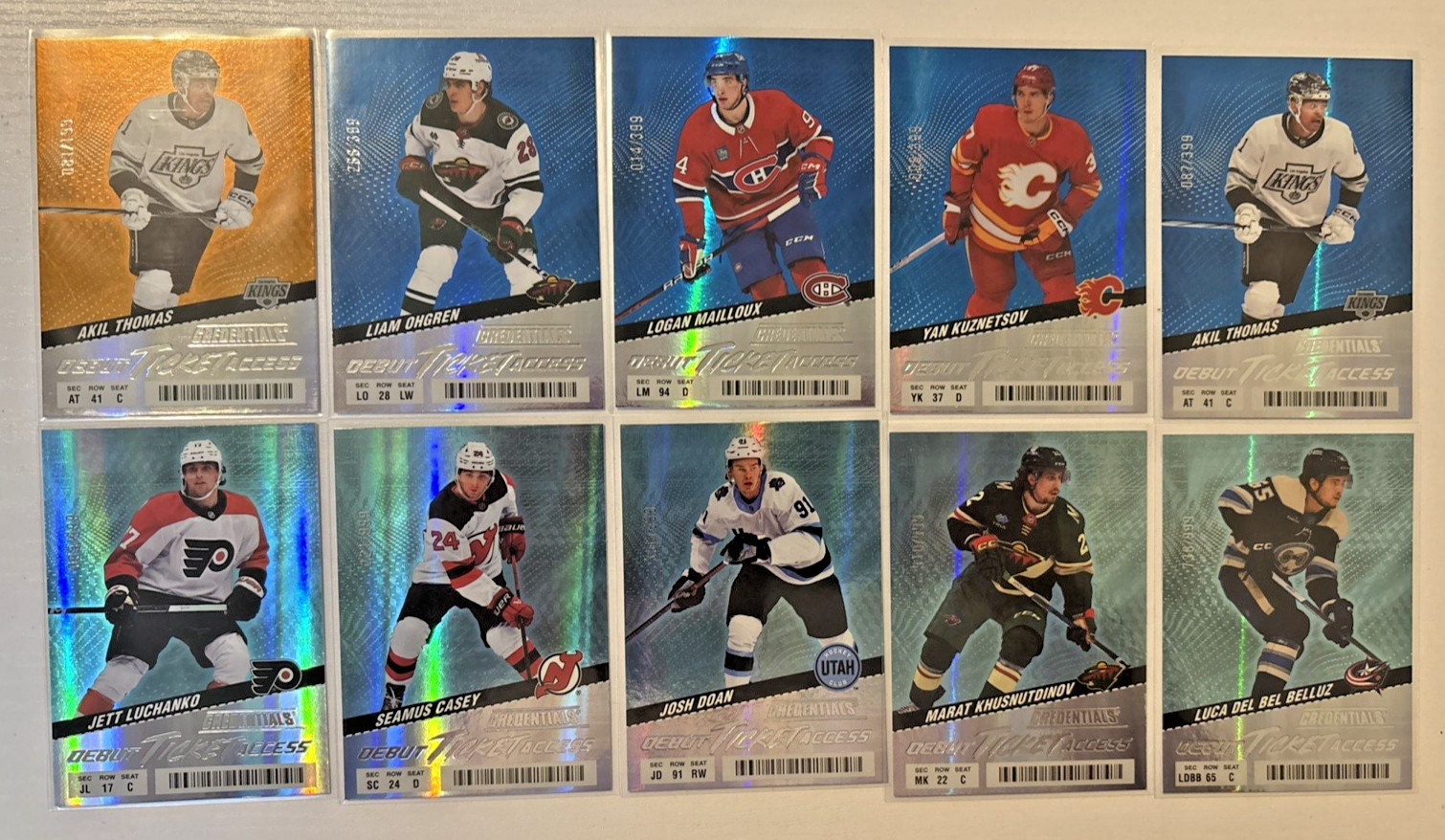 2024-25 UD Credentials Inserts, Parallels, #’d, RC’s! Complete Your Sets! U PICK