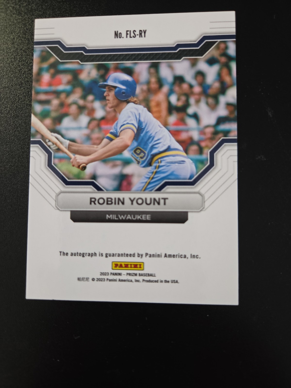2023 Panini Prizm – Franchise Legends Robin Yount Autograph #FLS-RY (AU)