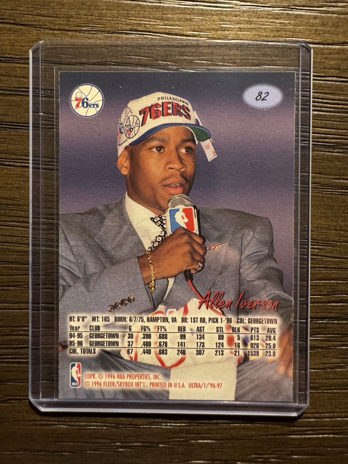 1996-97 Fleer Ultra – Rookie Allen Iverson #82 (RC)