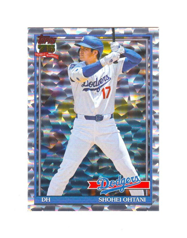 SHOHEI OHTANI 2026 TOPPS 75 CRACKLE FOIL INSERT #91B2-1 LA DODGERS MVP