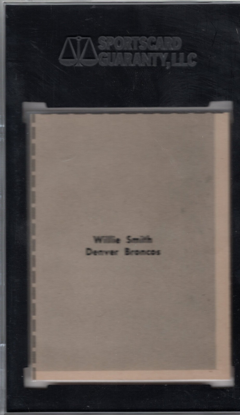 1961 Fleer Wallet Pictures Willie Smith (POP 1 NONE GRADED HIGHER) *